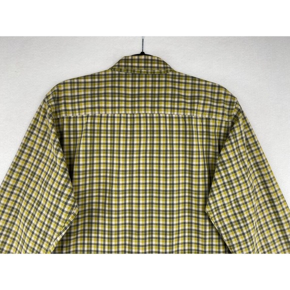 Columbia Shirt Men's Size Medium Button Up Long Sleeve Green Plaid - Picture 6 of 8